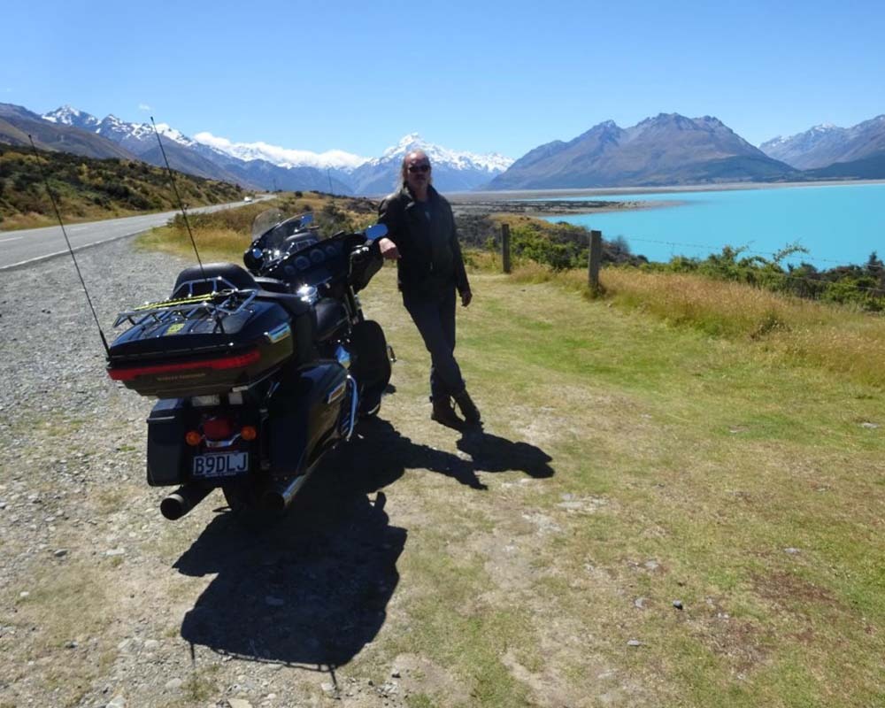 John parked up across from Mt Cook John parked up across from Mt Cook